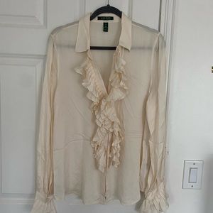 Vintage Ralph Lauren Ruffle Blouse